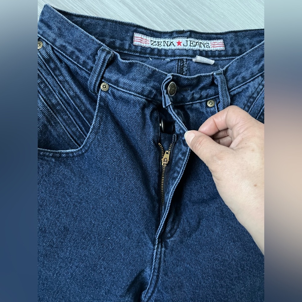 ZENA Women's Blue Jeans - Picture 4 of 9